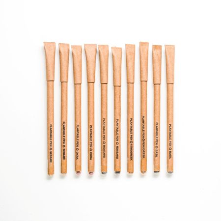 Kraft Paper Pen With Seeds